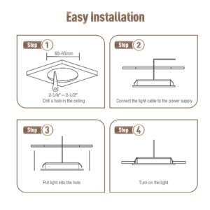 ALOVECO LED RV Lights, 12V Led Lights Dimmable Camper Interior Lights 3000K Ultra-Thin RV Lights Interior Waterproof 12 Volt LED Ceiling Lights Motorhome Sailboat Yacht Case of 8 Packs Warm White