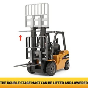 1/50 Scale Diecast Forklift Truck Toys, High Detail Metal Construction Vehicles Model Toy for Kids (Forklift)