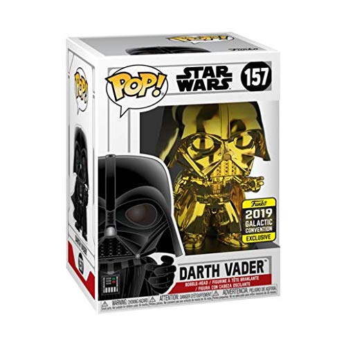 Funko Pop! Star Wars - Darth Vader (Gold Chrome) Galactic Convention Amazon Exclusive