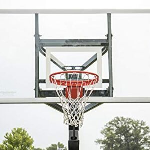 Goalsetter All-American In Ground Adjustable Basketball System with 60-Inch Acrylic Backboard and Single Static Rim, Black (SS45560A1)