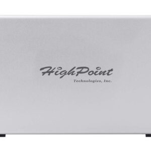 High Point RocketStor 6661A-MSAS3 Thunderbolt 3 to 2X Mini-SAS Ports Hardware RAID Adapter (8X SAS/SATA Channels)