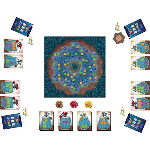 Z-Man Games Noctiluca Board Game - Dive into The Glowing Depths in This Colorful Dice Game! Strategy Game for Kids & Adults, Ages 8+, 1-4 Players, 30 Minute Playtime, Made