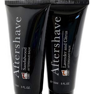 G.B.S After Shave Balm Set of 2 Lavender/Citrus and Sandalwood 5-Ounces Post Shave Balm