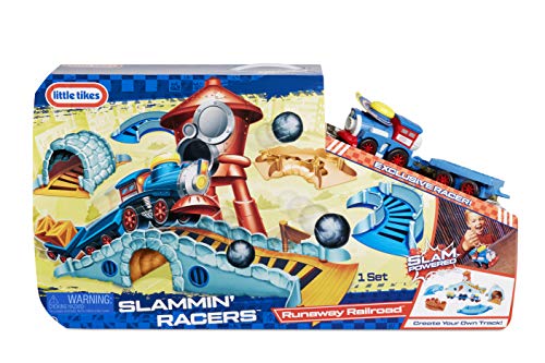 Little Tikes Slammin' Racers Runaway Railroad Set & Train with Sounds