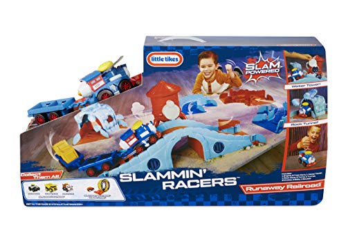 Little Tikes Slammin' Racers Runaway Railroad Set & Train with Sounds