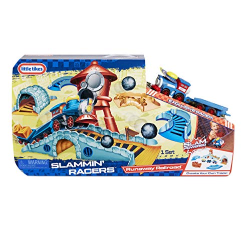 Little Tikes Slammin' Racers Runaway Railroad Set & Train with Sounds