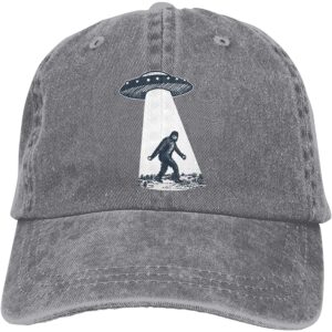 waldeal men's bigfoot baseball caps adjustable vintage ball cap summer dad hats grey