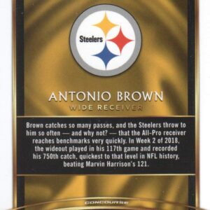 2018 Select Football #10 Antonio Brown Pittsburgh Steelers