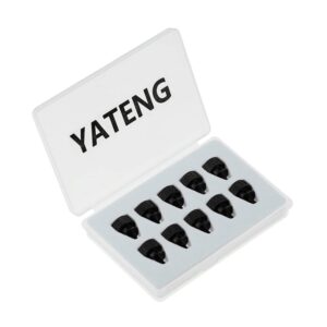 YATENG 10-pcs Anodized Aluminum Computer Case Thumbscrews (6-32 Thread) for Computer Cover / Power Supply / PCI Slots / Hard Drives DIY Personality Modification & beautification (Black)