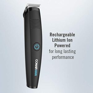 ConairMAN All-in-One Beard Trimmer for Men, for Face, Nose and Ear Hair Trimmer, Perfect for Travel, 7 piece Men's Grooming Kit, Lithium Battery-Powered