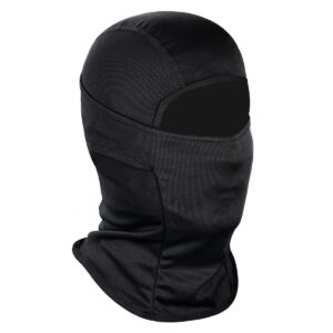 achiou ski mask for men women, balaclava face mask, shiesty mask uv protector lightweight for motorcycle snowboard black