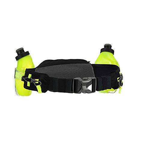 Nathan Hydration Running Belt Trail Mix Plus - Adjustable Running Belt – TrailMix Includes 2 Bottles / Flask – With Storage Pockets. Fits Most iPhones and Smartphones