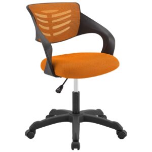 America Luxury - Chairs Modern Contemporary Urban Design Home Business Office Furniture Work Desk Chair, Fabric, Orange