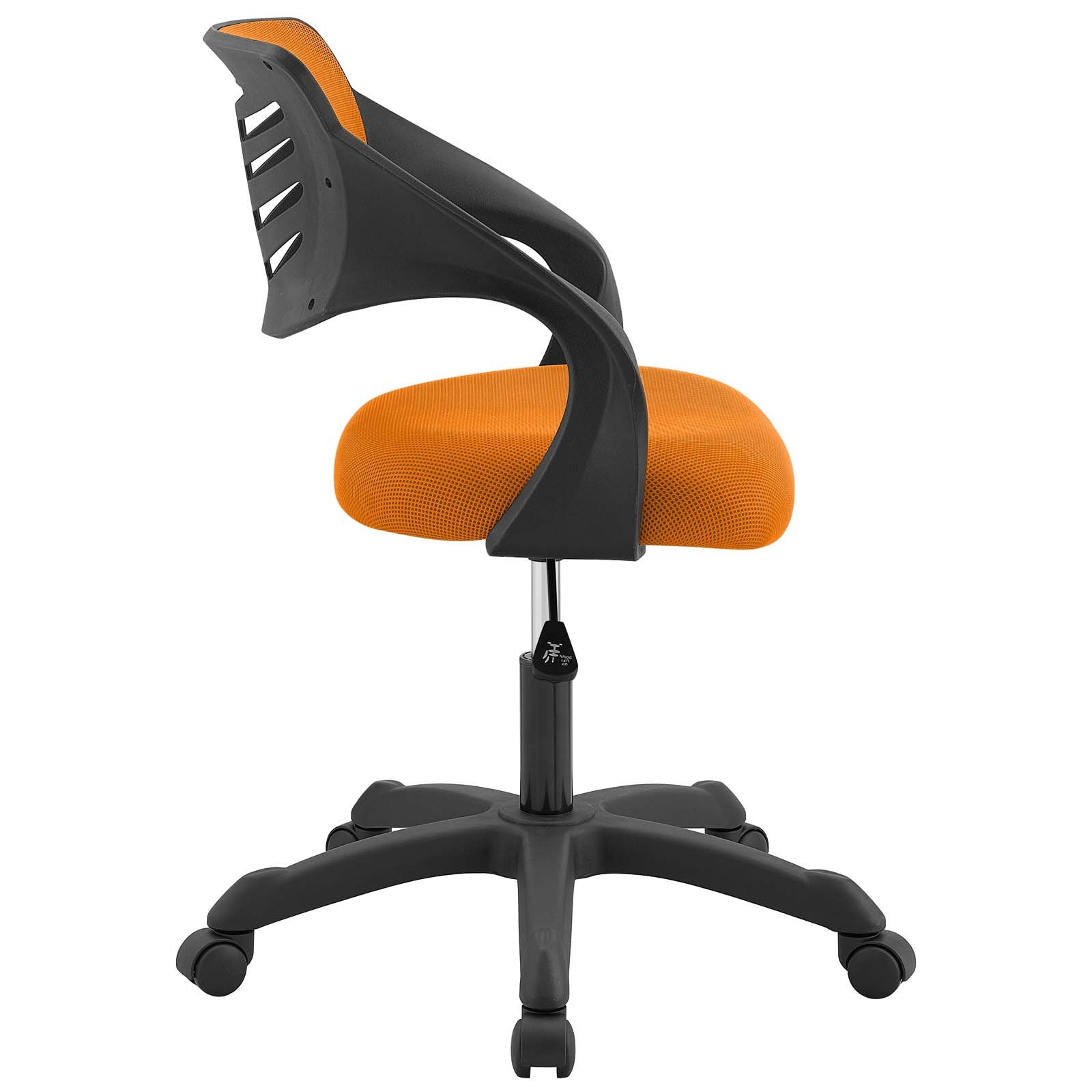 America Luxury - Chairs Modern Contemporary Urban Design Home Business Office Furniture Work Desk Chair, Fabric, Orange