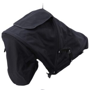 Firecolor Summer Baby Stroller Sunshield Shade Protection Hoods Canopy Stroller Accessories Baby Stroller Sun Visor Carriage,Can Sit - Black