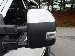 eLoveQ CHROME TOP HALF MIRROR COVERS FOR 2017-2019 FORD F-250/ F-350 Super Duty, Tow Mirror Cover