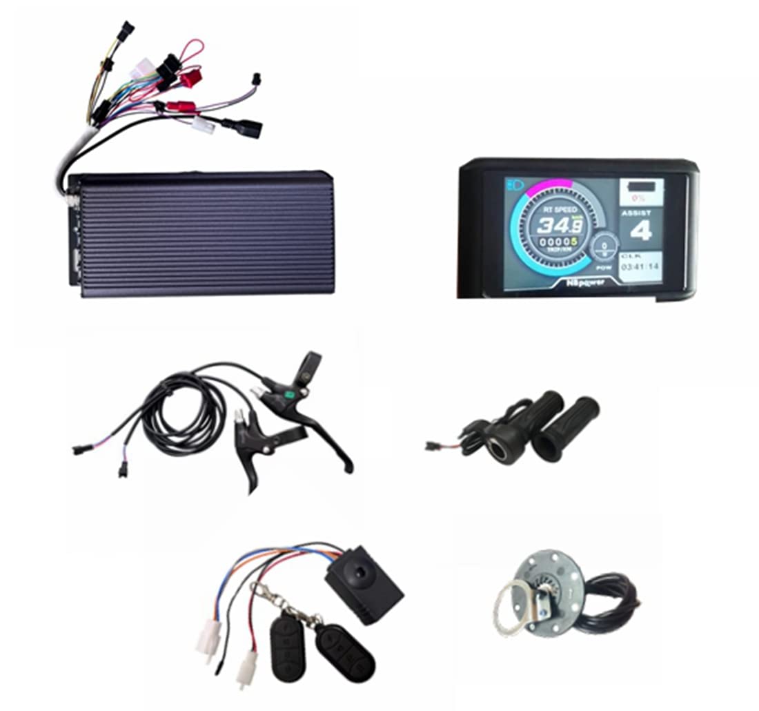 NBPOWER TFT Display 48V-72v 80A 3000w Electric Bike Controller sine Wave System V2 sabovton Controller,Color Display Sets