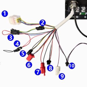 NBPOWER TFT Display 48V-72v 80A 3000w Electric Bike Controller sine Wave System V2 sabovton Controller,Color Display Sets