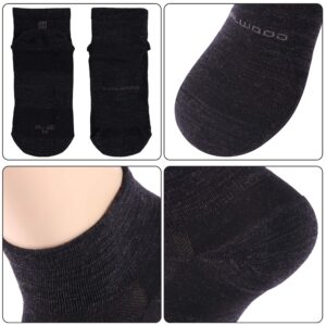 Low Cut Running Socks ZEALWOOD Women Merino Wool Socks Ultra-Comfortable Moisture Wicking Low Cut Wool Socks Fast Dry Mens Ankle Socks For Women Athltic Cycling Socks Gifts for Men Mom Dad Gifts