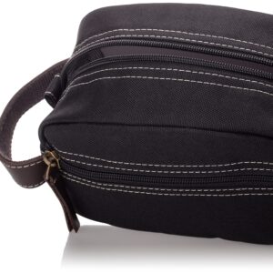 Timberland Men's Toiletry Bag Canvas Travel Kit Organizer, Black, One Size