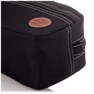 Timberland Men's Toiletry Bag Canvas Travel Kit Organizer, Black, One Size