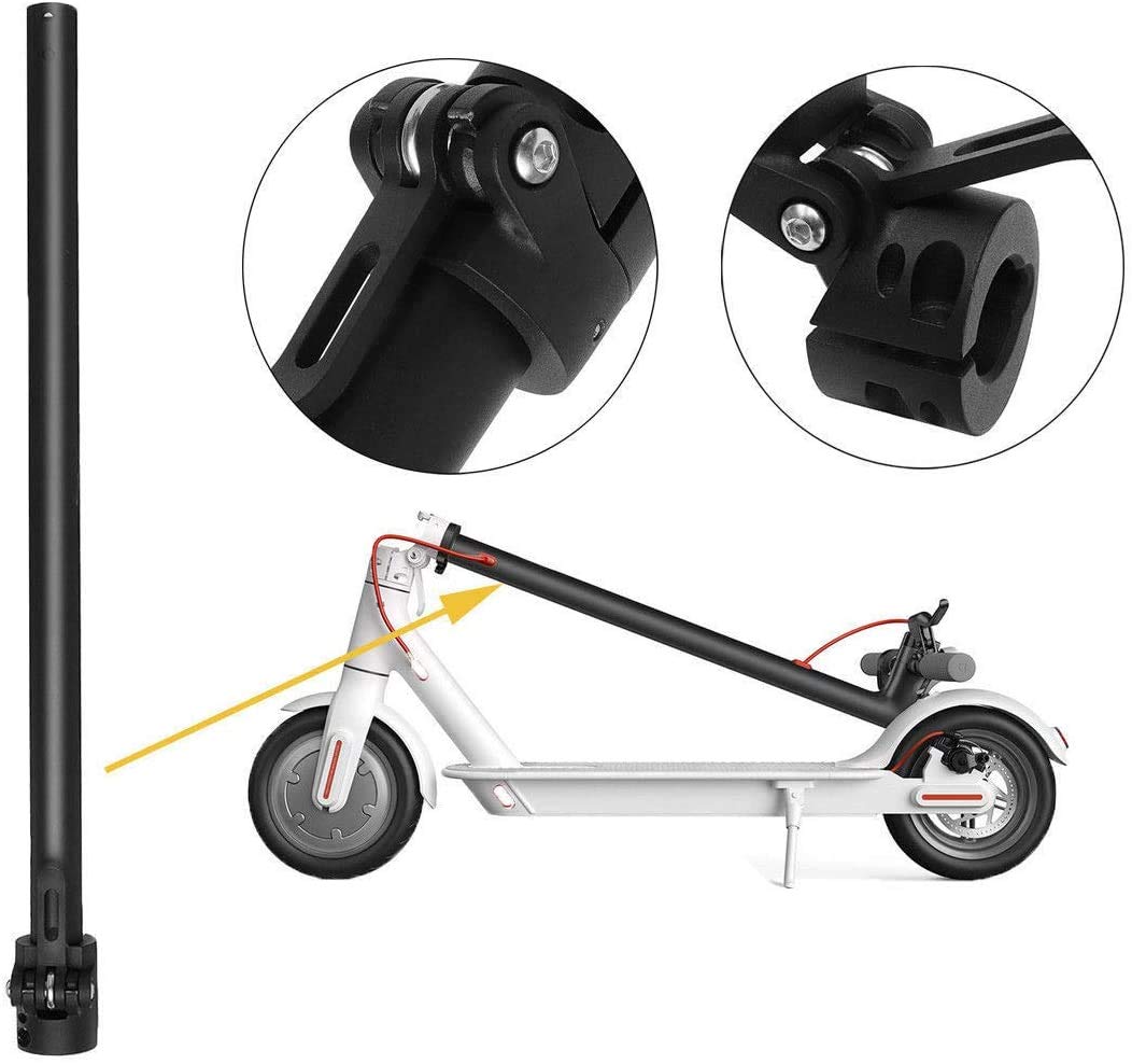 GLDYTIMES OEM Folding Pole Replacement for Xiaomi m365 Pro Electric Scooter Including Silicone Plug, Folding Slot Latch