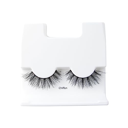 KISS Lash Couture Naked Drama False Eyelashes, Chiffon', Cushion Flexi Band, Contact Lens Friendly, Easy to Apply, Reusable Strip Lashes, Includes 1 Pair of Fake Lashes