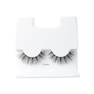 KISS Lash Couture Naked Drama False Eyelashes, Chiffon', Cushion Flexi Band, Contact Lens Friendly, Easy to Apply, Reusable Strip Lashes, Includes 1 Pair of Fake Lashes