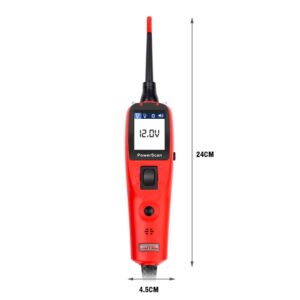 Autel Automotive Circuit Tester, PowerScan PS100 Circuit Probe, Car Electrical System Diagnosis Test Tool Voltmeter Red