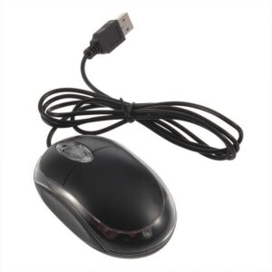 ANRANK UM2030AK Black USB Optical 3-Button 3D Mouse Scroll Wheel LED Light Mouse Mice for PC Laptop Computer