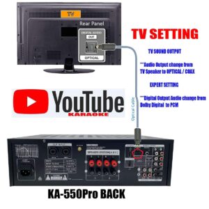 SINGTRONIC Professional 2000 WATTS Complete Karaoke System Package Free: Unlimited YouTube Songs, Built HDMI, Voice Record, Optical/Coax