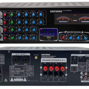 SINGTRONIC Professional 2000 WATTS Complete Karaoke System Package Free: Unlimited YouTube Songs, Built HDMI, Voice Record, Optical/Coax