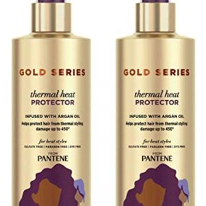 Pantene Gold Series Thermal Heat Protector 6.4 Ounce Pump (190ml) (2 Pack)