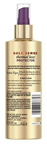 Pantene Gold Series Thermal Heat Protector 6.4 Ounce Pump (190ml) (2 Pack)