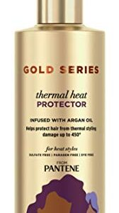 Pantene Gold Series Thermal Heat Protector 6.4 Ounce Pump (190ml) (2 Pack)