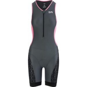 TYR TTSCOF6A194XS F Competitor Trisuit Grey/Coral XS