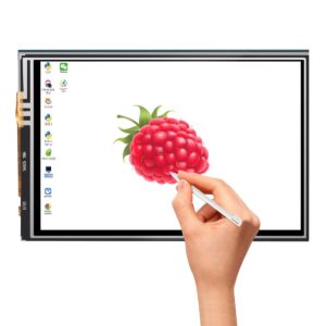 DORHEA Raspberry Pi 3 B+ TFT Touch Screen Display Monitor,3.5 inch LCD 320x480 Display + Touch Pen + Protective Case + Heatsink for Raspberry Pi 3 Model B, Pi 2 Model B, Pi Model A+ A