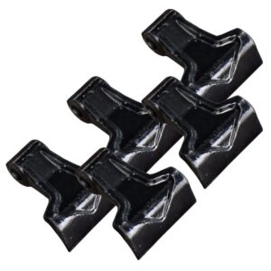 titan attachments 3.5" wide replacement steel flail hammer blade for tractor mower, pack of 5