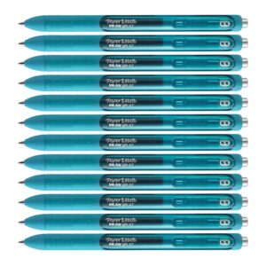 paper mate inkjoy gel retractable pens, 0.7mm, medium point, 12-count (teal)