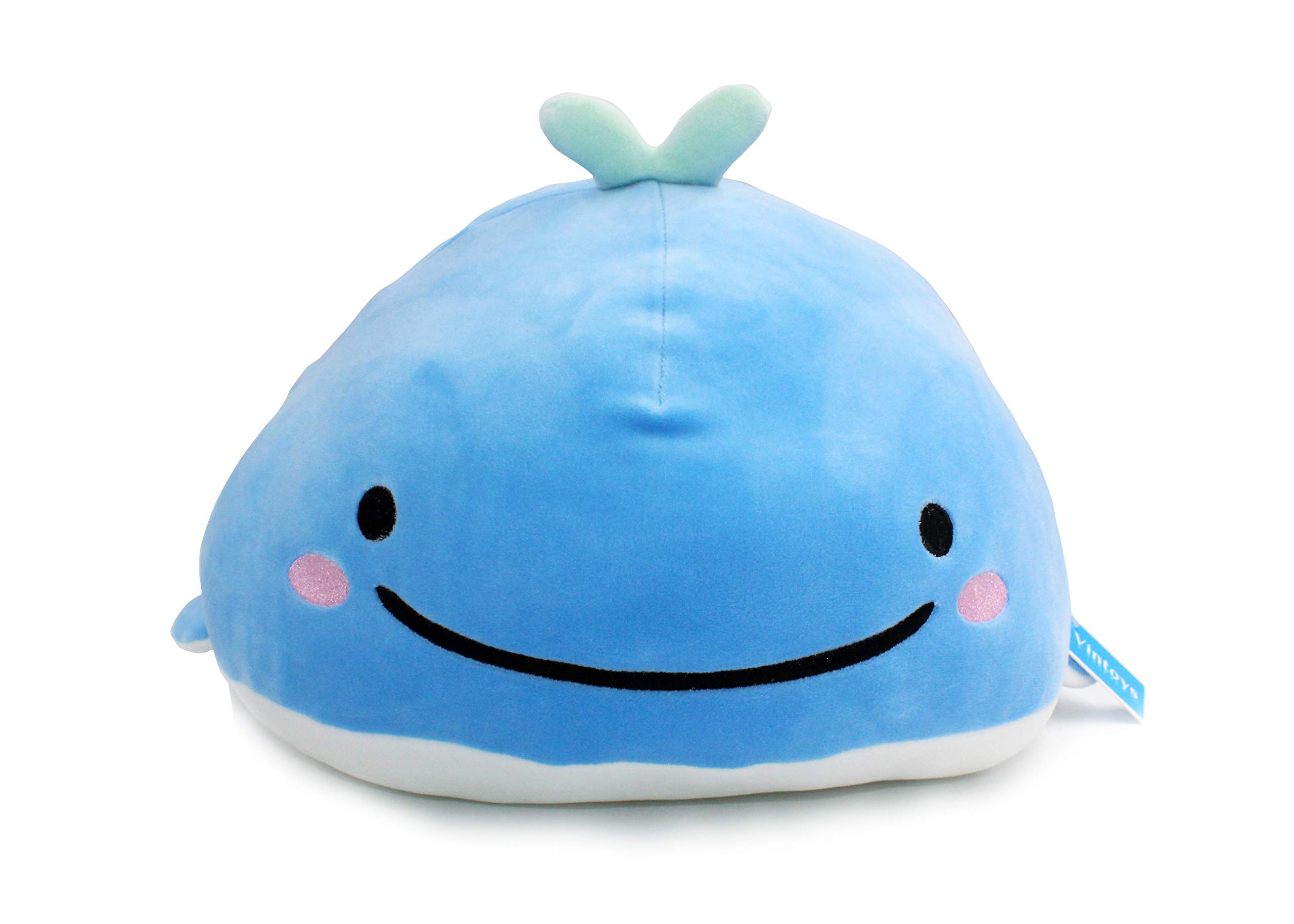 Vintoys Very Soft Blue Whale Shark Hugging Pillow Plush Doll Fish Plush Toy Stuffed Animals 17"