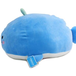 Vintoys Very Soft Blue Whale Shark Hugging Pillow Plush Doll Fish Plush Toy Stuffed Animals 17"