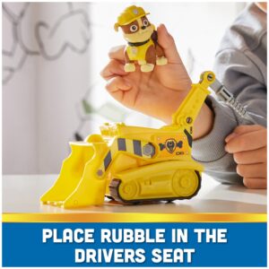 Paw Patrol, Rubble’s Bulldozer, Toy Vehicle with Collectible Action Figure, Sustainably Minded Kids Toys for Boys & Girls Ages 3 and Up