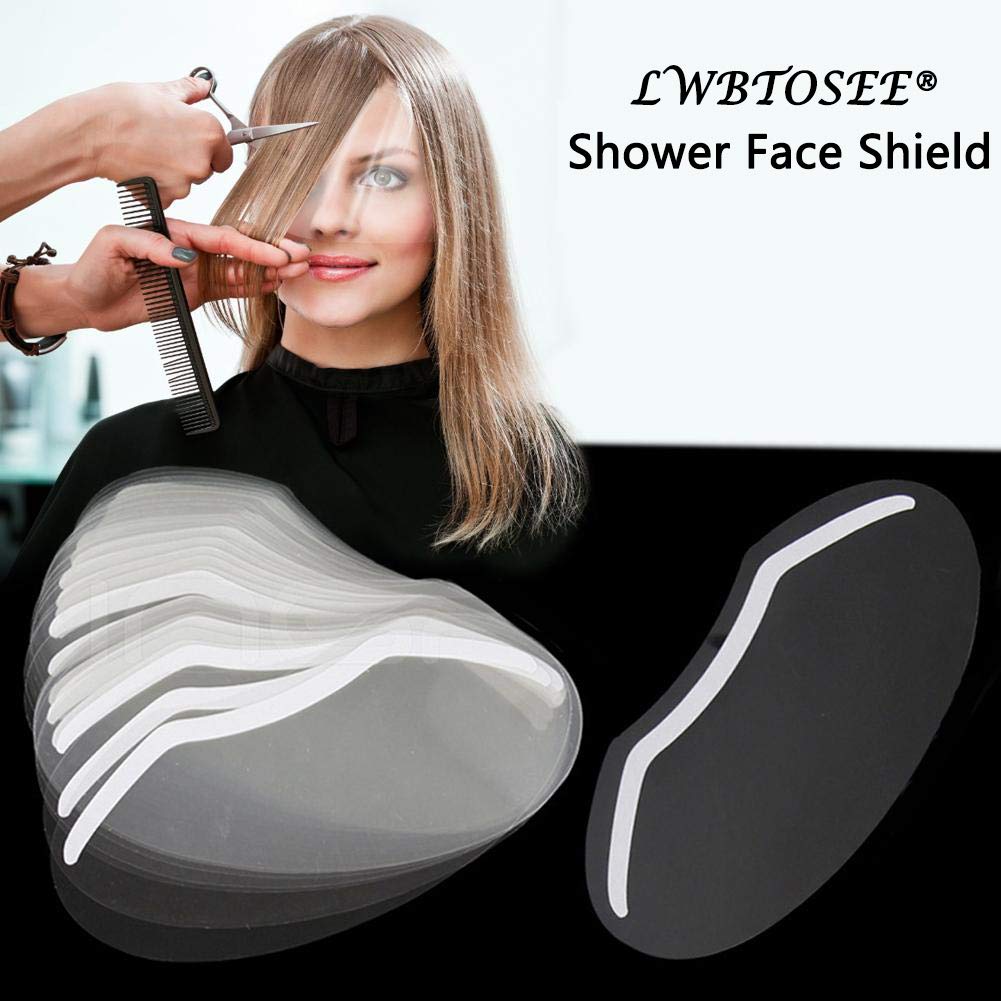 LWBTOSEE Disposable Plastic Eye Shield,For Microblading, Permanent Makeup,Eyelash Extensions, Eyes Cataract Surgery, For Eyes And Eyebrows-100pcs/pack