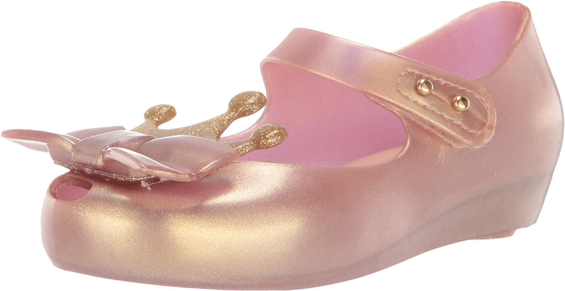 mini melissa Girl's Ultragirl Princess Me BB (Toddler/Little Kid) Metallic Pink 5 Toddler M