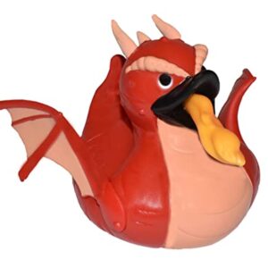 Wild Republic Rubber Ducks, Bath Toys, Kids Gifts, Pool Toys, Water Toys, Red Dragon, 4"