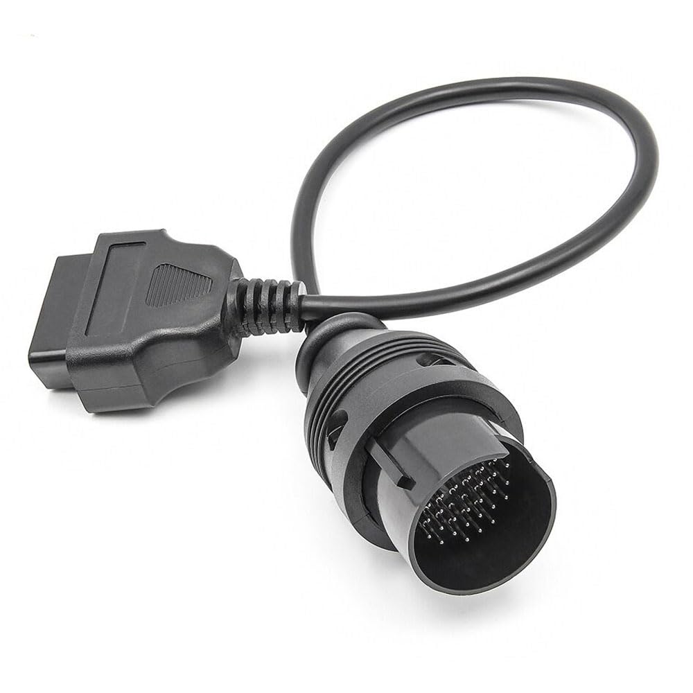E-Car Connection Universal 38 Pin Male to 16 Pin Female OBD OBD2 Car Diagnostic Adapter Connector Cable Transfer Line for Mercedes Benz