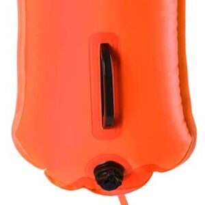 Naturehike 28L High Visible Safety Swim Buoy - Ultralight Bubble Tow Float and Dry Bag for Open Water Swimming Kayaking Snorkeling Diving Trailing with Adjustable Waist Belt (Fluorescent Orange)