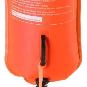 Naturehike 28L High Visible Safety Swim Buoy - Ultralight Bubble Tow Float and Dry Bag for Open Water Swimming Kayaking Snorkeling Diving Trailing with Adjustable Waist Belt (Fluorescent Orange)