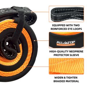 ALL-TOP Tree Saver Strap 3in x 8ft Certified 36000Lbs Break Strength, Emergency Recovery Tow Strap Winch Extension Rope with Oversize Carry Bag