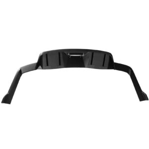 Rear Diffuser Compatible with 15-17 Ford Mustang HN Style 4 Fins Bumper Lip PP Black by IKON MOTORSPORTS